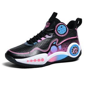 Нескользящие, износостойкие, дышащие низкие детские баскетбольные кроссовки для подростков TONYBEAR, черный/розовый/красный