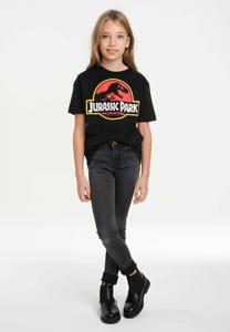 Футболка с принтом Jurassic Park Logo LOGOSHIRT, цвет schwarz
