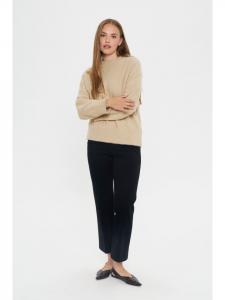 SAINT TROPEZ Вязаный свитер прямого кроя NushaSZ, цвет «Выбеленный песок»