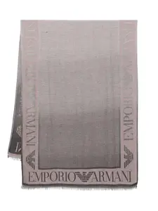 Шарф с жаккардовым логотипом EMPORIO ARMANI, розовый