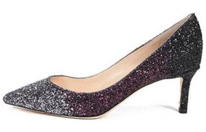 Туфли Jimmy Choo Romy High Heels Women's Silver Gray Purple Black Gradient