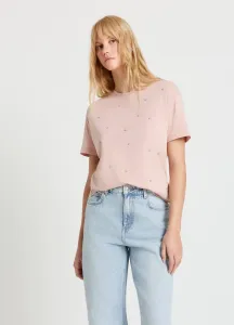 Однотонная футболка с принтом Calliope, Rosa Cipria