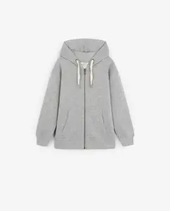 Детская толстовка с капюшоном, на молнии и с логотипом на спине Scalpers, светло-серый