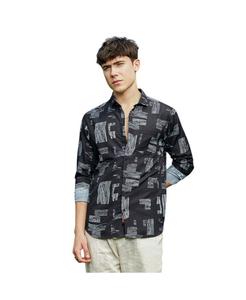 Рубашка Timber Lines Campus Sutra, Black