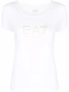 Футболка с логотипом Ea7 Emporio Armani, белый