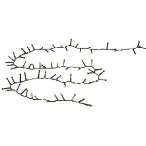 Светодиодная гирлянда Рождественский декор для улицы 800 шт. мерцающих микро-светодиодов Compactlights, 800 разноцветных диодов Konstsmide, черный