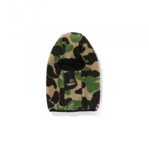 A BATHING APE Балаклава Bape Abc Camo Boa Fleece, Green GRX