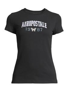 Рубашка AÉROPOSTALE JKI ARCH 1987 BTTRFLY, черный