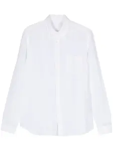 Льняная рубашка из ткани шамбре 120% Lino, белый