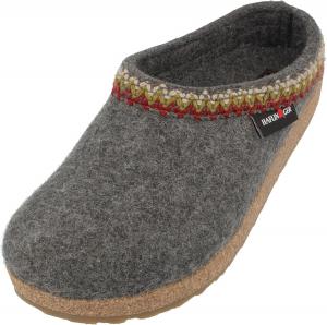 Войлочные тапочки HAFLINGER Grizzly Zigzag, серый