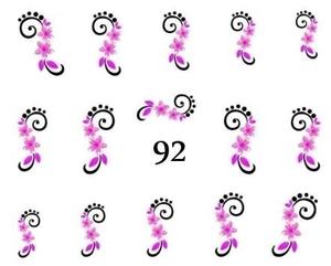 Водные наклейки для ногтей - №92, inna