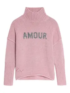 Свитер с высоким воротником Zadig&Voltaire, розовый