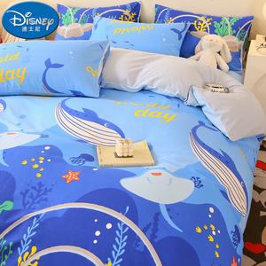 Disney Комплект постельного белья 2.0 м, 4 предмета, 220x240 см, хлопок, цвет JXH Haitu Guan
