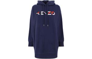 Платье Kenzo с длинными рукавами, синий