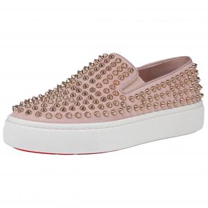 Christian Louboutin Женские повседневные туфли CL Spikeboat, розово-розовые