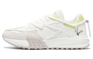 Против скольжения и износостойкие дышащие низкие повседневные туфли женские белые зеленые 361°