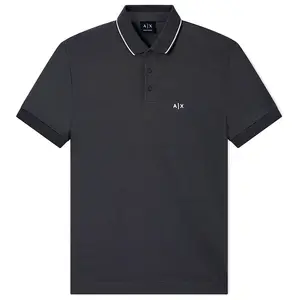 Поло с коротким рукавом Armani Exchange XM001289_AF10363, черный