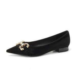 Блок-каблук Высокие каблуки 1,5 см Женские Qiandongmeili, Черный