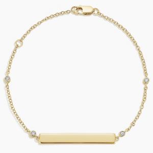 Браслет из алмазной нити с гравировкой Brilliant Earth