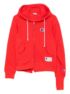 Асимметричная толстовка с капюшоном Undercover, красный