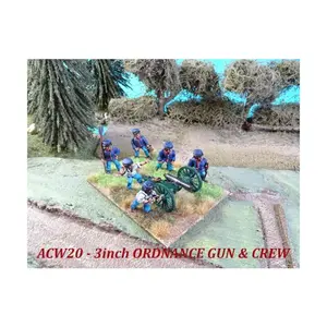 3-дюймовая артиллерийская пушка и расчет полевой артиллерии, American Civil War - Union Army (28mm)