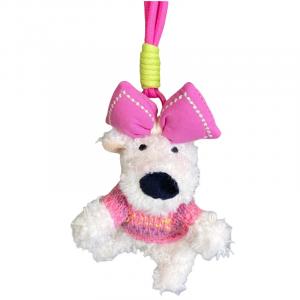 Mise Кукла-брелок West Highland White Terrier в стиле бантика плюш высотой 15 см