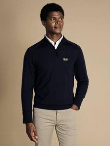 Толстовка The Lions Merino Wool с полузастежкой Charles Tyrwhitt, Navy