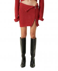 Женская вязаная юбка из смеси кашемира с застежкой-молнией PCFG, Samba