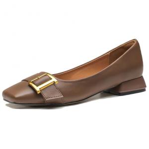 TATAYA Повседневные туфли-лодочки на каблуке 3 см для женщин - тёмно-коричневые, цвет Dark Brown