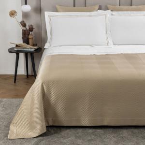 Покрывало Frette Luxury Herringbone с узором "шеврон" 270x260, бежевый