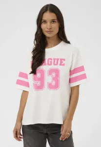 Футболка с принтом kahally Kaffe, Chalk Pinkpower Text Print