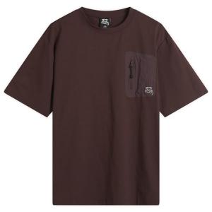 Футболка с карманом и логотипом Karma8A, коричневый