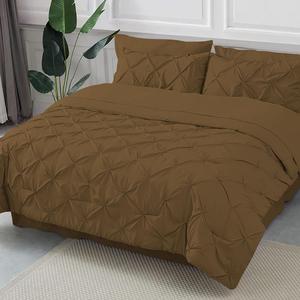 Epic Cotton Комплект постельного белья из хлопка с защипами и рельефной строчкой, цвет тауп Taupe