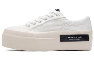 Стильные кроссовки для скейтбординга унисекс с низким верхом белого цвета Article No.