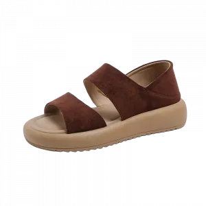 Женские сандалии на одной застежке TAFN, коричневый