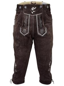 Edelnice Кожаные брюки темно-коричневого цвета