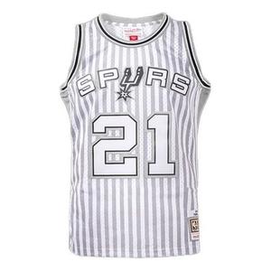 Джерси Mitchell & Ness x NBA San Antonio Spurs Striped Swingman Jersey 'White', белый