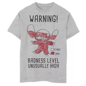 Футболка Disney Lilo & Stitch 626 Stitch Day для мальчиков 8–20 лет с предупреждением о плохом уровне Licensed Character