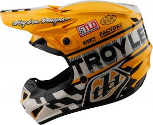 Детский шлем Troy Lee Designs GP PRO; FIFTY-50 White/Gold MD
