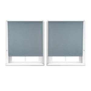 Две рулонные шторы затемняющие Relaxdays grau 120x160 см, 120 х 165 см