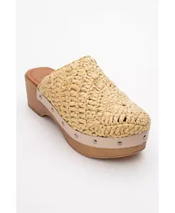 Сандалии на платформе Cooper с плетеным дизайном (женские) Forever & Always Shoes, коричневый/бежевый