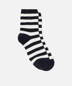 Морские полосатые носки средней высоты