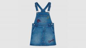 Юбка с вышивкой для маленьких девочек 4-6 шт. Levi's, Dance Around - Medium Wash