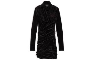 Платье Balenciaga с длинными рукавами, черный