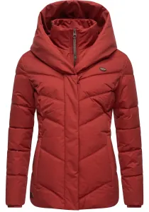 Анорак Ragwear "Natesa Intl.", с капюшоном, стильная зимняя куртка с V-образной стежкой и капюшоном, красный