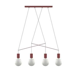 Подвесной светильник Lumicom Kelly, 40x6x40 см, красный