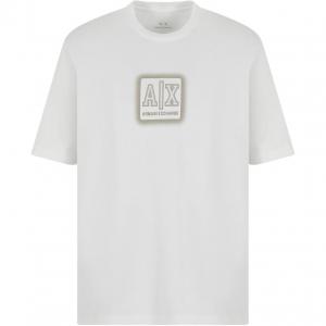Футболка с принтом логотипа ARMANI EXCHANGE, белый