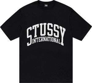 Футболка Stussy International Pigment Dyed 'Black', черный