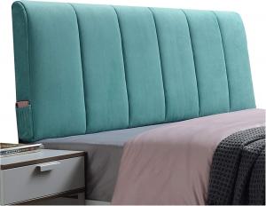 Подушка для чтения LIANGJUN для двуспальной кровати, мягкая, декоративная, из сверхтонкого волокна, съемный, моющийся чехол для кровати без изголовья, 8 цветов (Цвет: зеленый, Размер: 120х60х10 см) CHIAPERINI, Green