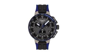 TISSOT Часы Race Collection Quartz Movement Men's Watch Watch 44.5mm Black Dial Stainless Steel Resin Watch Case, Cannon Copper Watch Dial